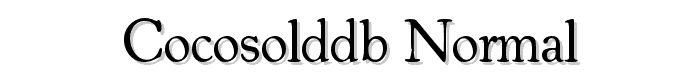 CocosOldDB Normal font